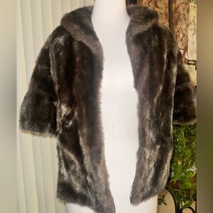 vintage genuine fur capelet by Regina Glenara by Glenoit